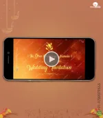 W2960 Royal Glitter Wedding Video Invitation