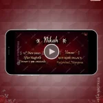 W2450 Islamic Wedding Video Invitation