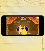 W2660 Royal Rajasthani Wedding Video Invitation - Image 2