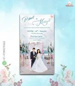 W2050 Seashore Wedding Western Digital Card Invite - Image 2