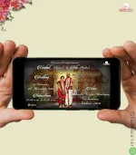 W3010 Arranged Love Brahmin Caricature Video Invite - Image 3