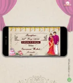 W1033 South Indian Traditional Video Invite - Image 2