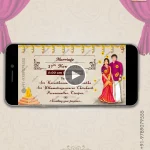 W1033 South Indian Traditional Video Invite