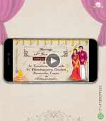W1033 South Indian Traditional Video Invite