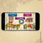 W3040 Traditional Bengali Puppetry Video Invitation