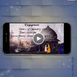 W3055 Traditional Historical Wedding Video Invitation