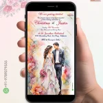 W1920 Watercolor Themed Digital Card