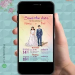 W1925 Christian Wedding Invite