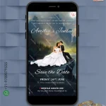 W2060 Western Save The Date Digital Card Invite