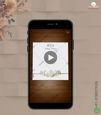 W3150-Animated Wedding Video Invitation Card