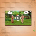 W1241-Bengali Wedding 3D Popup Book Video Invite