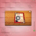 W1251-Caricature - Bengali 3D Popup Book Wedding Video Invite