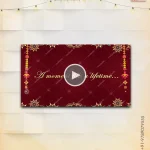 W3310-Elegant Traditional Engagement Video Invite