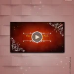 W3350-Floral Style Photo Video Invitation