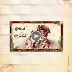 W1049 Kalamkari Wedding Invite