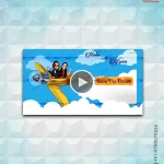 W3760-Love Is In The Air Save The Date Invite