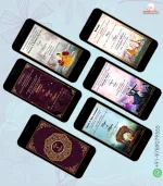 W4245 Caricature North Indian Royal Event Based Invite