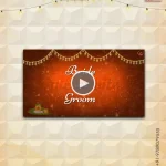 W3455-North Indian Archival Wedding Video Invite