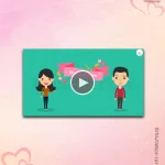 W3465-North Indian Cartoon Funny Video Invitation