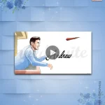 W1968-Original Caricature White Board Video Invite