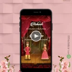 W1011 Rajasthani Puppetry Engagement Invite