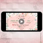 W1369 Save The Date - Punjabi Flower Invite