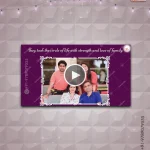 W3585-Traditional Silver Anniversary Video Invite