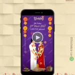 W3311 Vertical - South Indian Wedding Invite