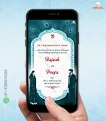 W4340 Blue Themed Wedding Digital Cards - Image 2