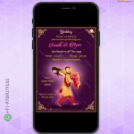 W1592 Carry the bride Wedding Invite