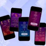 W8025 North Indian Wedding Hindi Text Invite