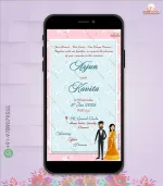 W3900-Couple Theme Wedding Invite