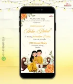 W3925-Cartoon Haldi Invite