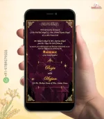 W4245 Caricature North Indian Royal Event Based Invite - Image 3