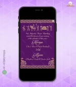 W7782 Purple Themed Invite - Image 3