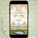 W4035-Trendy Wedding Invite