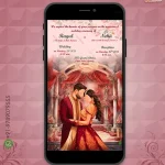 W1124-Palace Themed Wedding Invite