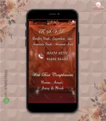 W4255 Caricature Northindian Wedding Invite - Image 6