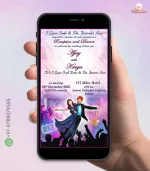 W4255 Caricature Northindian Wedding Invite - Image 5