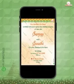 W9721-Traditional South Indian Wedding Invite