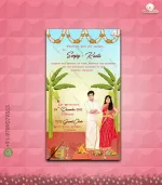 W4125-Caricature Wedding Invite - Image 2