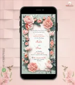 W1212-Floral Wedding Invite