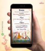 W4245 Caricature North Indian Royal Event Based Invite - Image 7