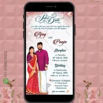 W1141 South Indian Wedding Digital Invite