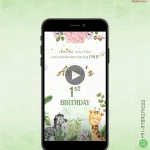 W1889 1st Birthday Invite