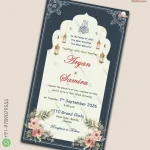 W4910 Islamic Nikah Digital Invite