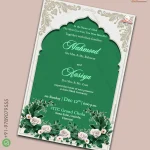 W4920 Islamic Nikah Invite