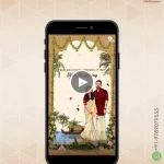 W1298 Traditional Southindian Engagement Invite