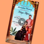 Tamil Valaikappu digital invitation