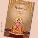 W6040 Mata Ki Chowki Invitation